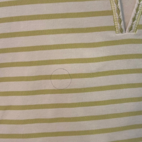 Chic Striped Tank Top - Olive and White - Picture 6 of 6